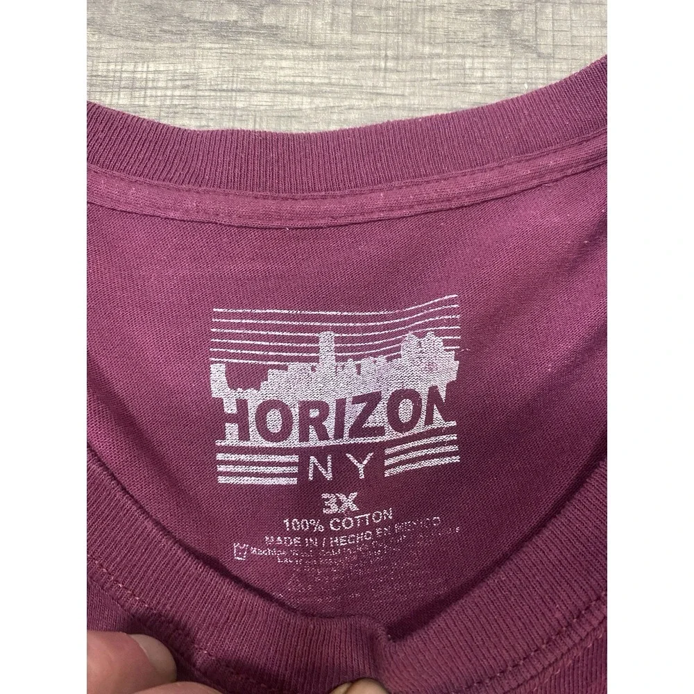 Horizon NY Indian‎ Skull With Headdress T Shirt Y2K 3X